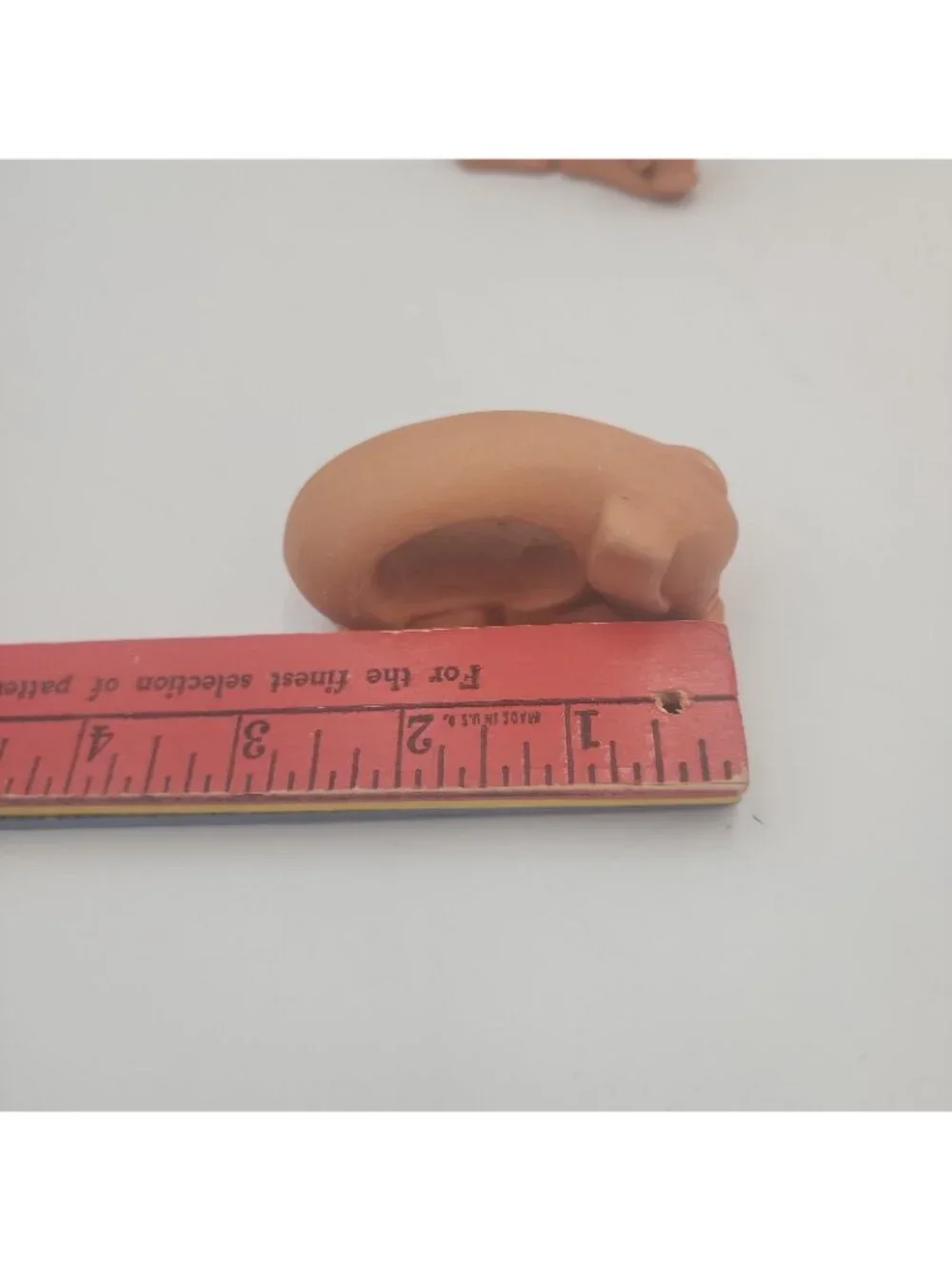 Set of 4 Toyo Terra Cotta Clay Pigs Farm Animal Napkin Rings 3